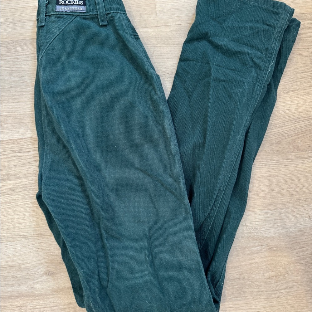 Rockies Forest Green Denim Pants